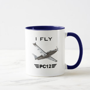I Fly PC12 — Pilot Coffee Mok