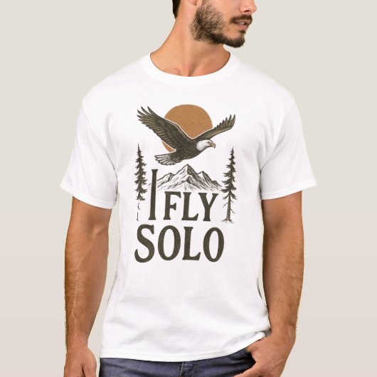 I_FLY_SOLO_EAGLE2 T-SHIRT (Voorkant)