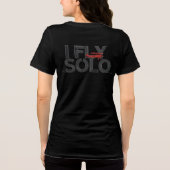 I_FLY_SOLO_Stripe_to_Solo_Flight! Tri-Blend Shirt (Achterkant)