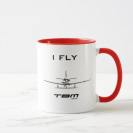 I Fly TBM - Pilot Coffee Mok