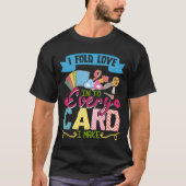 I Fold Love Into Every Card I Make Scrapbooking T-shirt (Voorkant)
