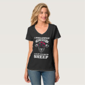 I followed my heart and it led me to sheep sheeps t-shirt (Voorkant volledig)