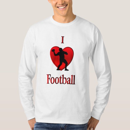 I Football hart T-shirt (Voorkant)