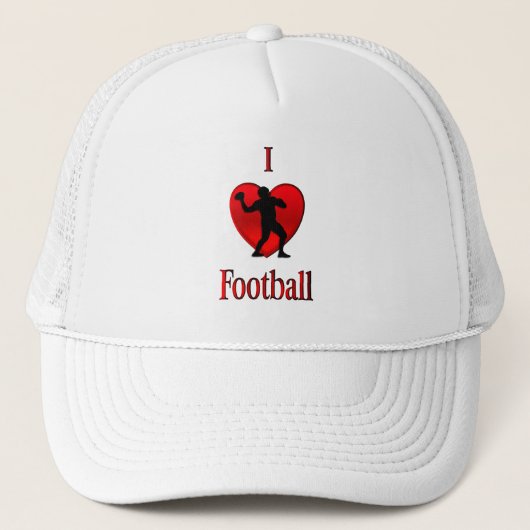 I Football hart Trucker Pet (Voorkant)