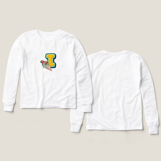 I for Ice cream (Voorkant /achterkant)