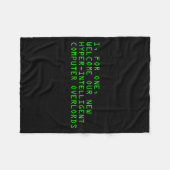 I, For One, Welcome Our New Computer Overlords Ai  Fleece Deken (Voorkant (Horizontaal))