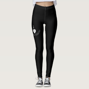 I for World Peace Black Leggings