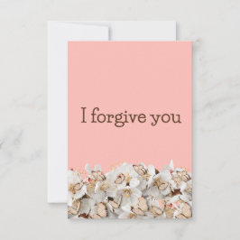 i forgive you flower butterfly kaart