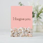 i forgive you flower butterfly kaart (Staand voorkant)