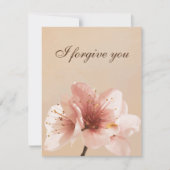 i forgive you flower kaart (Voorkant)