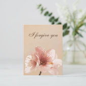 i forgive you flower kaart (Staand voorkant)