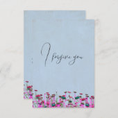 i forgive you flower kaart (Voorkant / Achterkant)