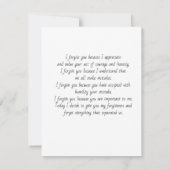 i forgive you  kaart (Achterkant)