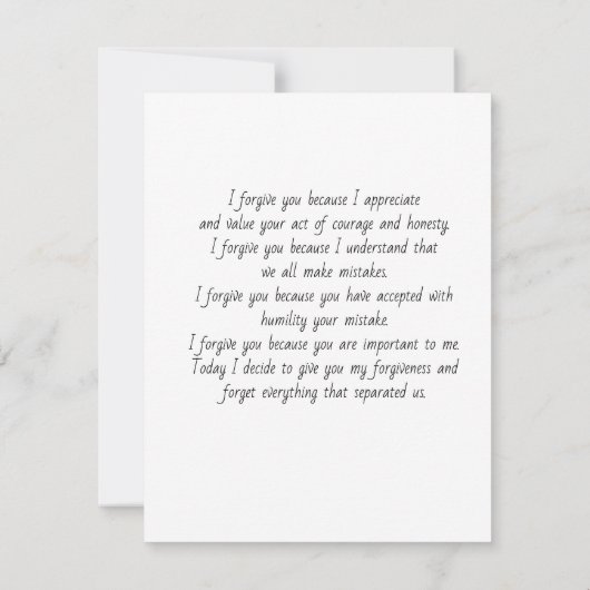 i forgive you  kaart (Achterkant)