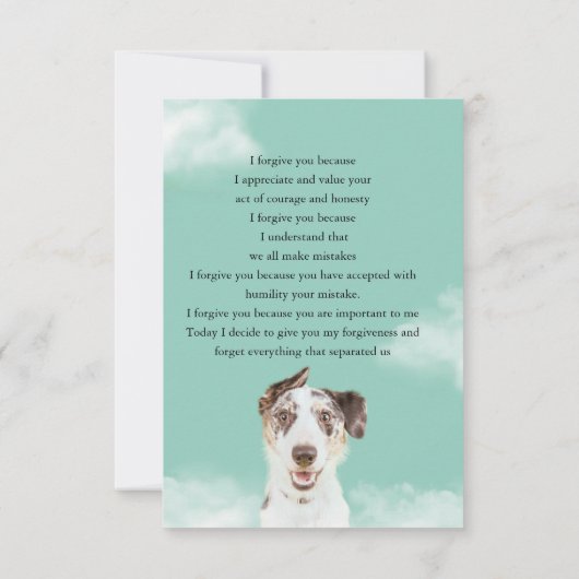 i forgive you sky dog kaart (Achterkant)