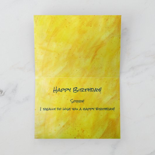 I Forgot Your Birthday card by Mike Winterbauer Kaart (Binnen)