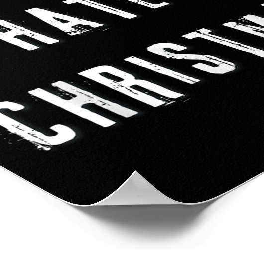 I Foring Hate Christmas Funny Anti-christmas  Poster (Hoek)