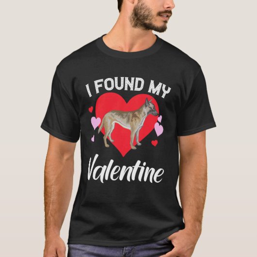 I Found My Valentine  Belgian Malinois Dog T-shirt (Voorkant)