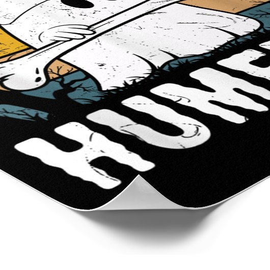 I Found This Humerus Funny Ghost Nurse Halloween  Poster (Hoek)