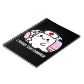 I Found This Humerus Funny Halloween Nurse Ghost B Notitieboek (Linkerzijde)