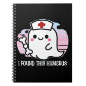 I Found This Humerus Funny Halloween Nurse Ghost B Notitieboek (Voorkant)