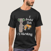 I Found Vibrating Cat and Alien T-shirt (Voorkant)