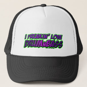 I Freakin Love DRUM and BASS Music Trucker Pet