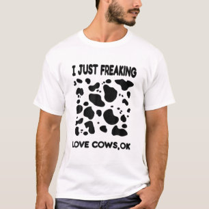I Freaking Love Koeien Funny Koe Costume Kinder Ma T-shirt