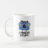 I Freeze Stuff Funny Camera Pun Koffiemok (Links)