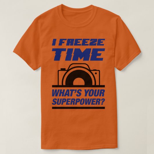 I Freeze Time T-shirt (Design voorkant)