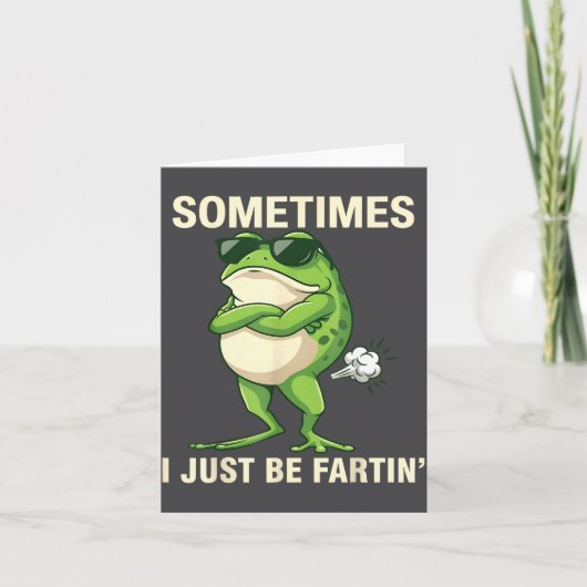 I Frog Just Farting Sometimes Club Kaart (Voorkant)