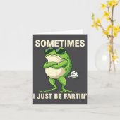 I Frog Just Farting Sometimes Club Kaart (Gele Bloem)