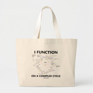 I functie op een complexe cyclus (Krebs Cycle Humo Grote Tote Bag