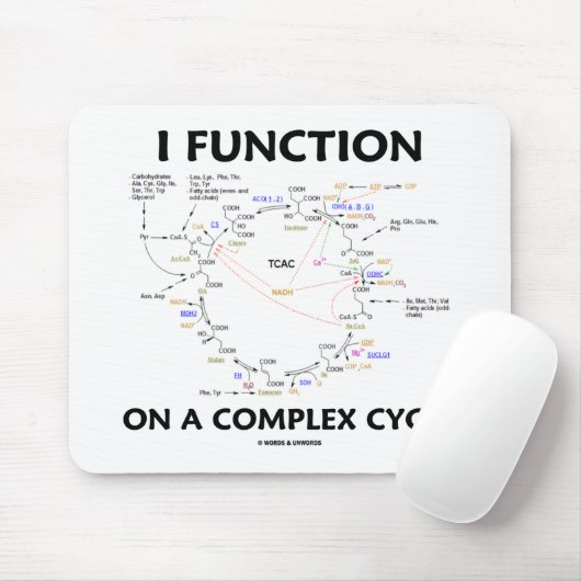 I functie op een complexe cyclus (Krebs Cycle Humo Muismat (Met muis)