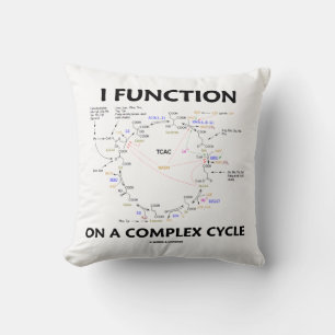 I functie op een complexe cycluscyclus Krebs-Humor Kussen