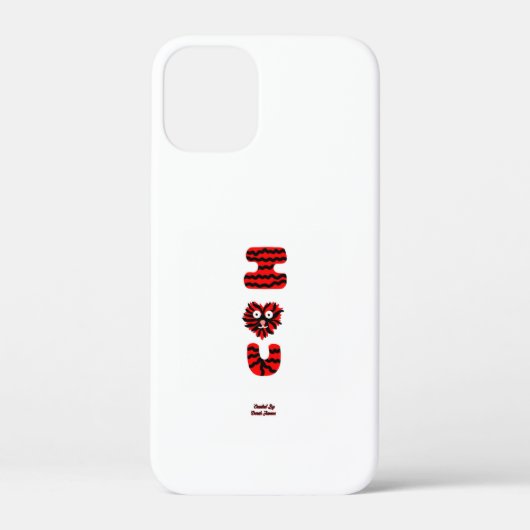 I Fuzzy U Apple iPhone 12 Mini Hoesje (Achterkant)