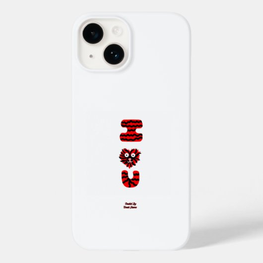I Fuzzy U Apple iPhone 14 Hoesje (Achterkant)