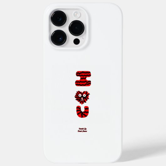 I Fuzzy U Apple iPhone 14 Pro Max Hoesje (Achterkant)