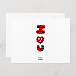 I Fuzzy U-Briefkaart Briefkaart