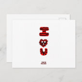 I Fuzzy U-Briefkaart Briefkaart (Voorkant / Achterkant)