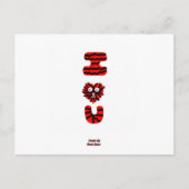 I Fuzzy U-Briefkaart Briefkaart (Voorkant)