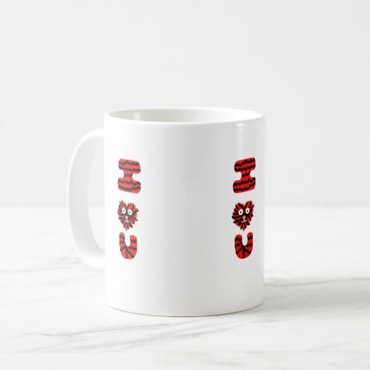 I Fuzzy U Coffee Mok (Voorkant links)