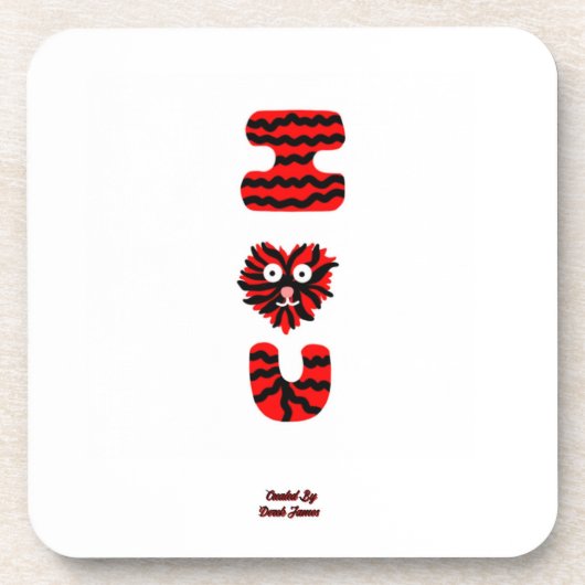 I Fuzzy U Hard Plastic Onderzetter (Voorkant)