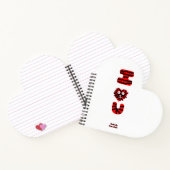I Fuzzy U Heart Shaped Spiral Notitieboek (Binnen)