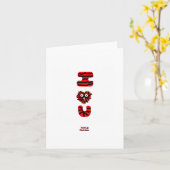 I Fuzzy U klein verticaal Wenskaart Kaart (Gele Bloem)