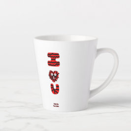 I Fuzzy U kleine latte Mok