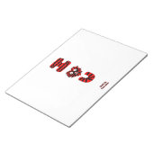 I Fuzzy U-Notitieblok (27,9 cm x 21,6 cm) Notitieblok (Schuin)