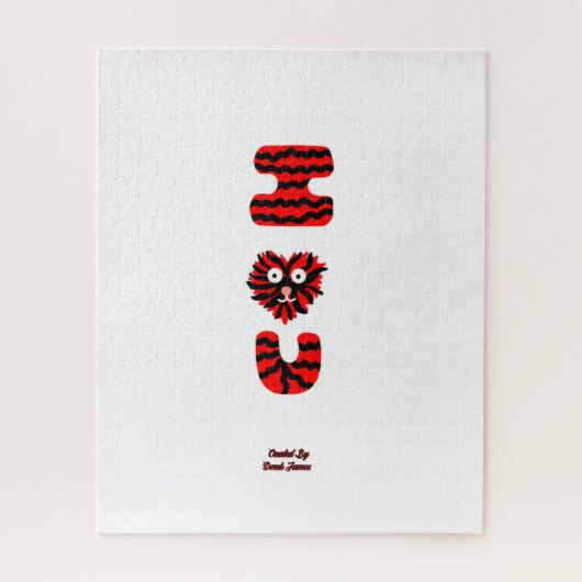 I Fuzzy U Puzzel (40,64 cm x 50,8 cm) (Verticaal)