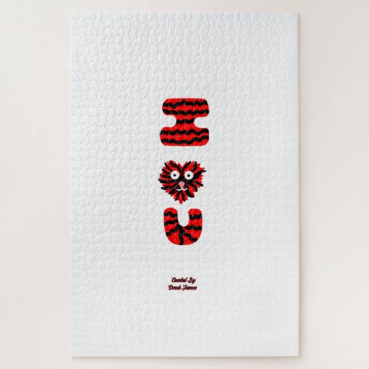 I Fuzzy U Puzzel (50,8 cm x 76,2 cm) (Verticaal)