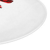 I Fuzzy U ronde glazen snijplank (30,4 cm) (Hoek)